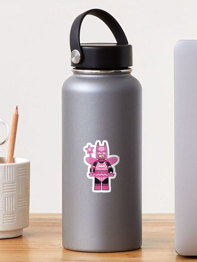 Pink Fairy dark vigilante Lego Superhero Sticker