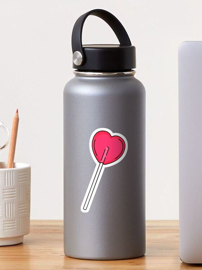 Heart Lolly Sticker