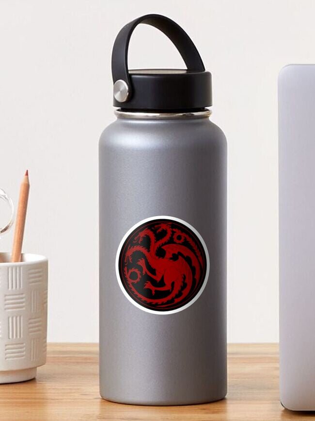 Scribble Dragon Thrice-headed Sticker