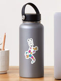 Retro Mr DNA Sticker