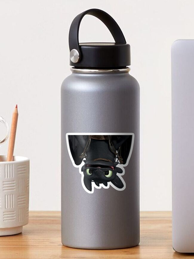 Upside Down Dragon Sticker