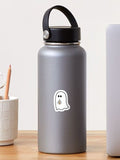 Ghost drinking iced coffee Sticker