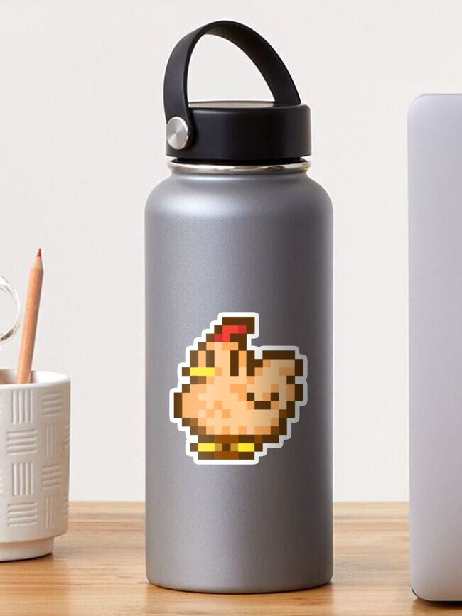 Pixel Chicken Sticker