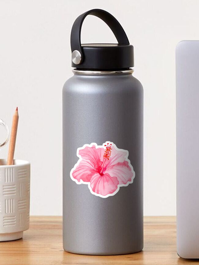 Pink Hibiscus Sticker