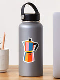 Multicolor Moka Pot Sticker