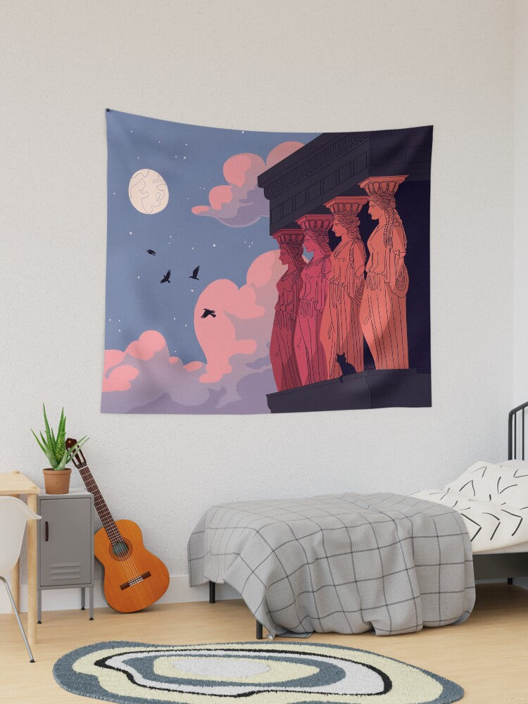 Caryatids at Dusk Tapestry